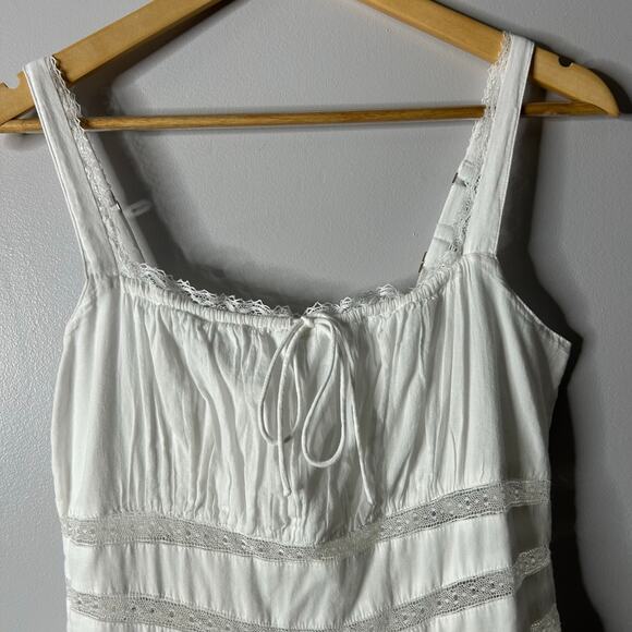 Abercrombie & Fitch Lace Corset Mini Skort Dress Women’s Medium White Milkmaid - Picture 4 of 10